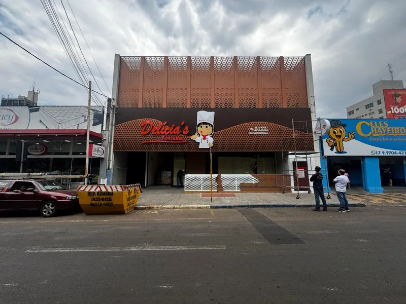 Fachada comercial da Delícia's